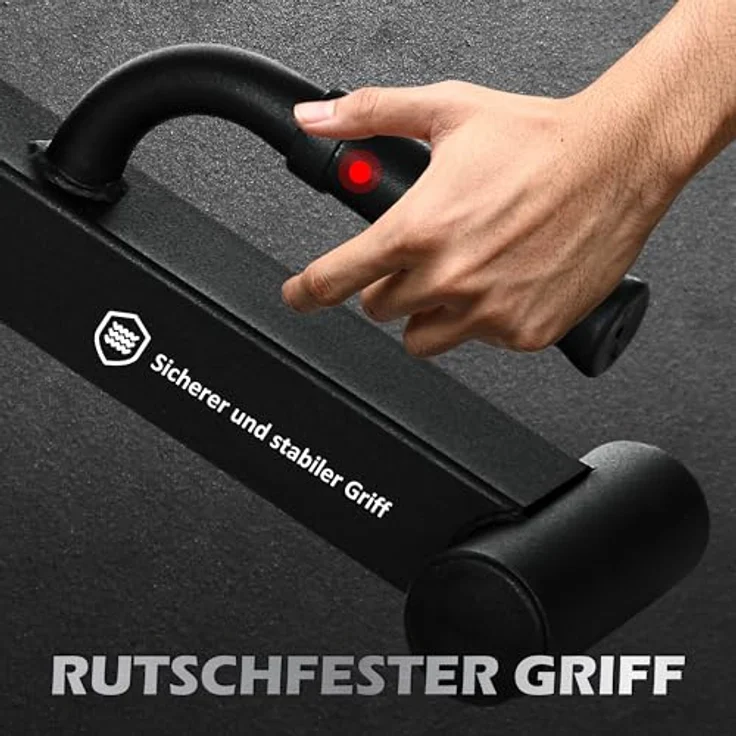SPORTNOW Barbell Jack Deadlift Jack, rutschfester Griff für Kreuzheben, Stahl schwarz, bis 200 kg belastbar – Bild 6