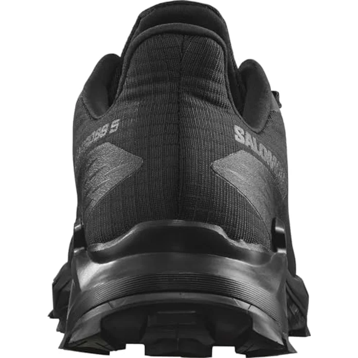 Salomon Alphacross 5 Herren Laufschuhe mit Mesh-Obermaterial, OrthoLite Einlegesohle und Contagrip Außensohle, Schwarz (Größe 44 2/3) – Bild 4