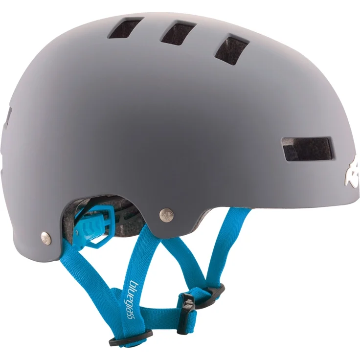 Bluegrass Superbold Grey Matt L Fahrradhelm, robuster Helmschutz mit Safe-T Twist 2-Anpassungssystem, Größe L