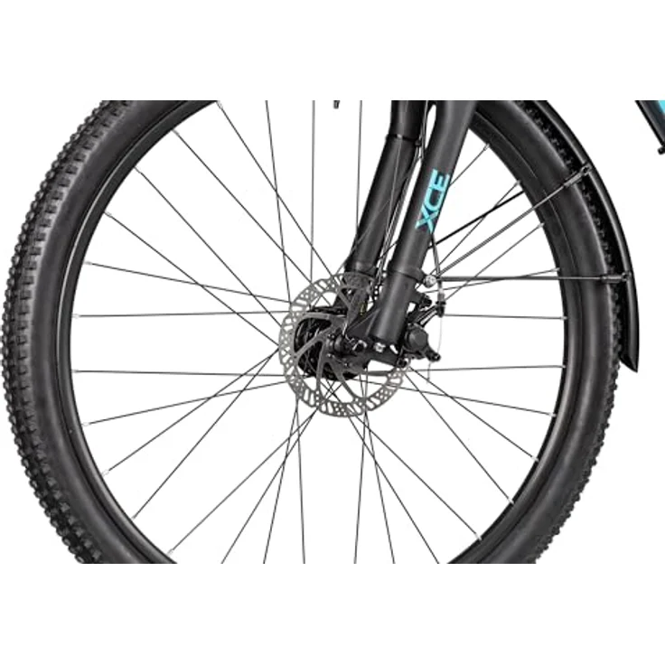 Axess Sandee ATB, straßentaugliches Herren-Mountainbike mit 14-Gang Schaltung, mechanischen Scheibenbremsen, grau, Rahmengröße 19 Zoll – Bild 5