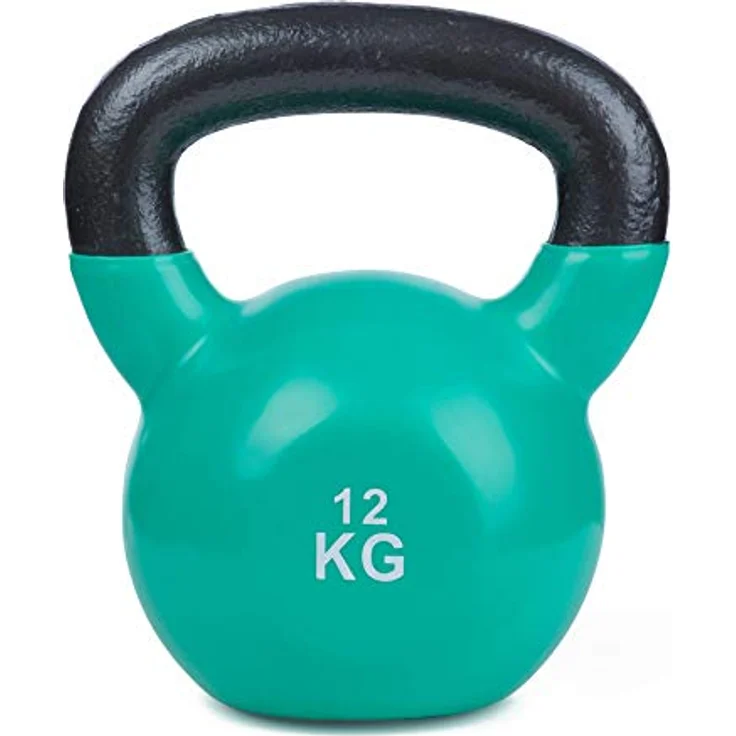 Sport-Thieme Kettlebell Vinyl | Kugelhantel, Gewichtskugel aus Gusseisen mit Soft-Vinyloberfläche | In acht Gewichtsvarianten: 4-24 kg | Markenqualität – Bild 2