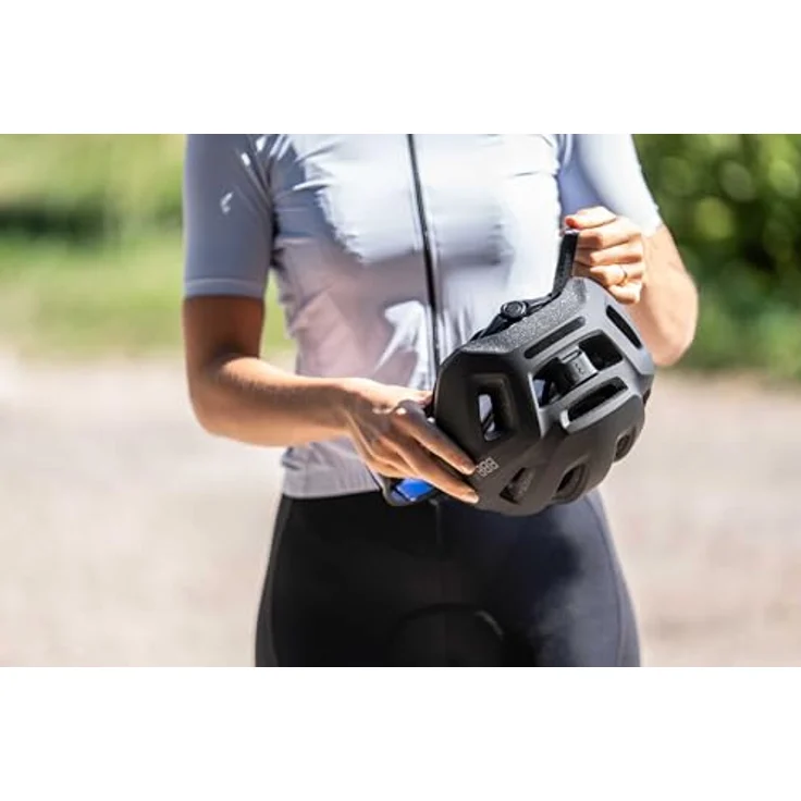 BBB Condor 2.0, Velohelm für MTB, 52 - 58 cm, verstellbares Omicron-Befestigungssystem, integrierter Rücklichthalter, Insektenschutznetz, CE- zertifiziert – Bild 5