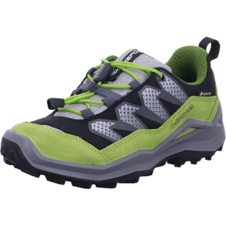 LOWA MADDOX PRO GTX LO JR Halbschuh, wasserdicht und atmungsaktiv, schwarz/limone, Größe 27 – Bild 4