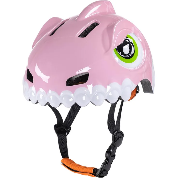 Wozinsky Kinder Fahrradhelm Dino, leichter Schutzhelm mit verstellbaren Riemen, Größe S