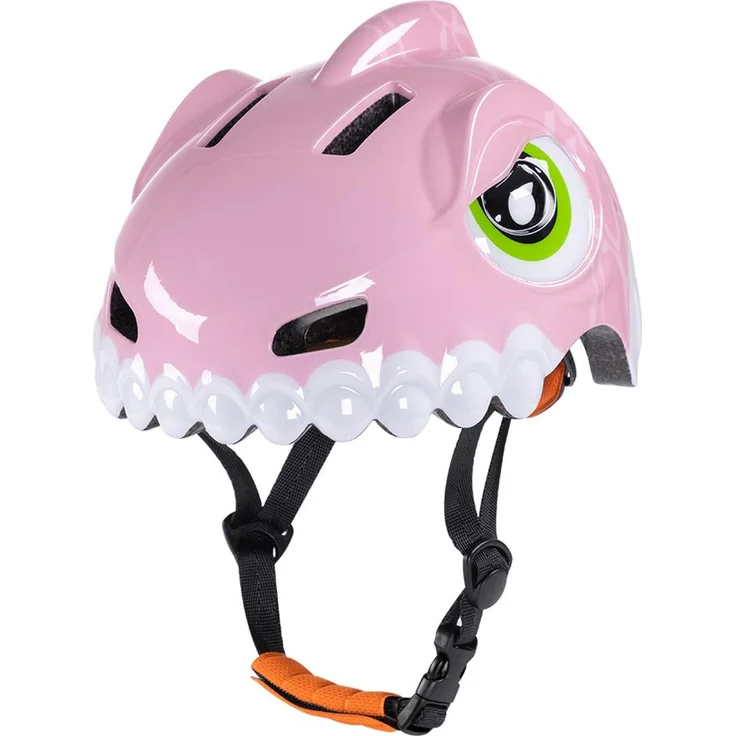 Wozinsky Kinder Fahrradhelm Dino, leichter Schutzhelm mit verstellbaren Riemen, Größe S