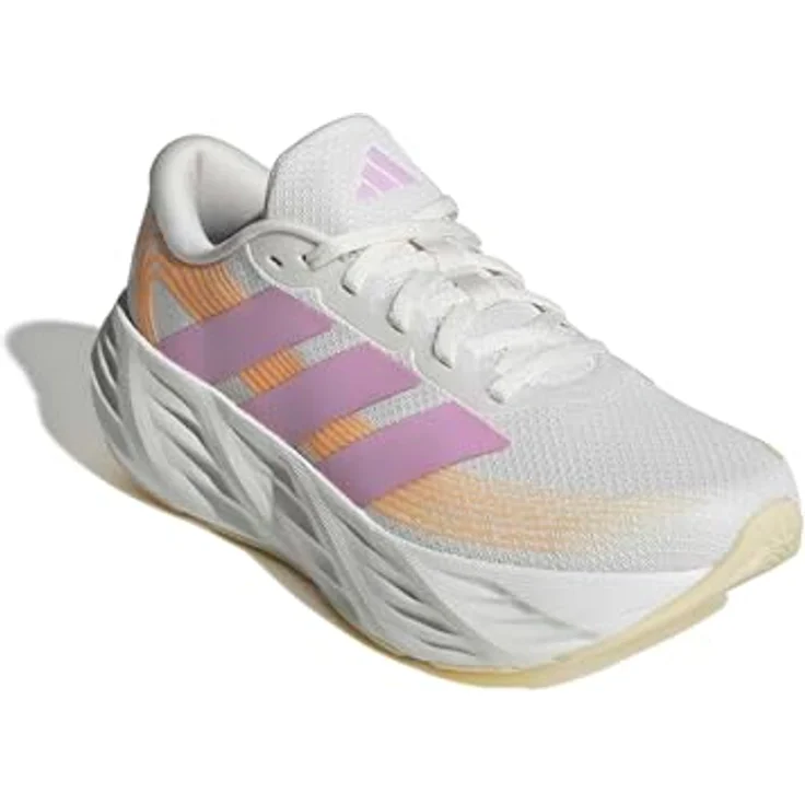 adidas Damen Galaxy 8 Laufschuhe, Cloud White/Bliss Lilac/Lucid Tangerine, Größe 43, atmungsaktiv, mit cloudfoam Dämpfung – Bild 4