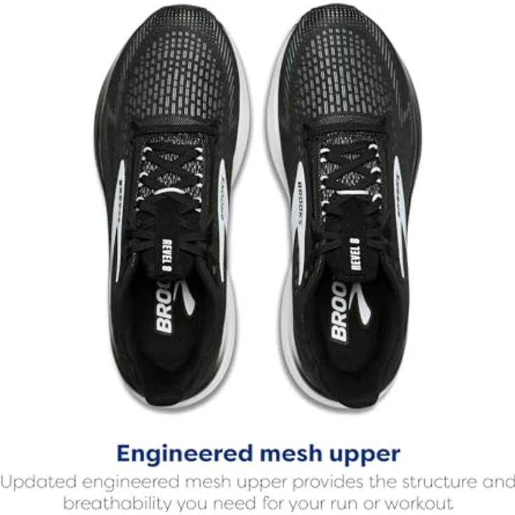 Brooks Running Shoes 1104681D090, leichte Laufschuhe mit DNA LOFT v2-Dämpfung, schwarz, Größe 43 – Bild 4