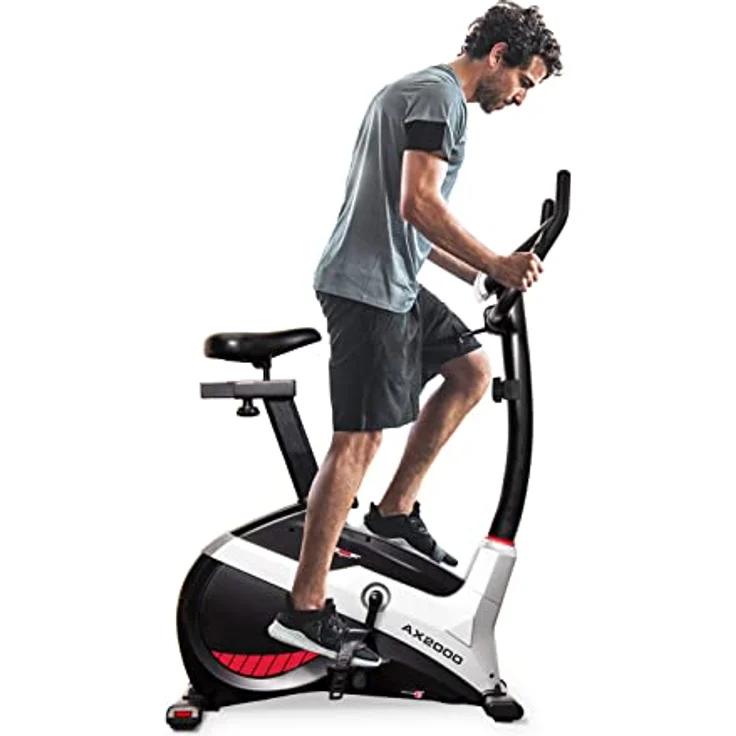 Christopeit Sport Ergometer Heimtrainer AX 2000-10-Stufig, bis 150kg Gewicht und 195cm Größe - 8kg Magnet-Bremssystem – Bild 4