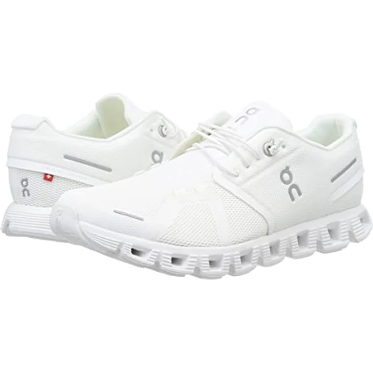 ON Schuhe Running Cloud 5, Laufschuhe in Weiß, Größe 44,5, Obermaterial Synthetik, Schnürung – Bild 9