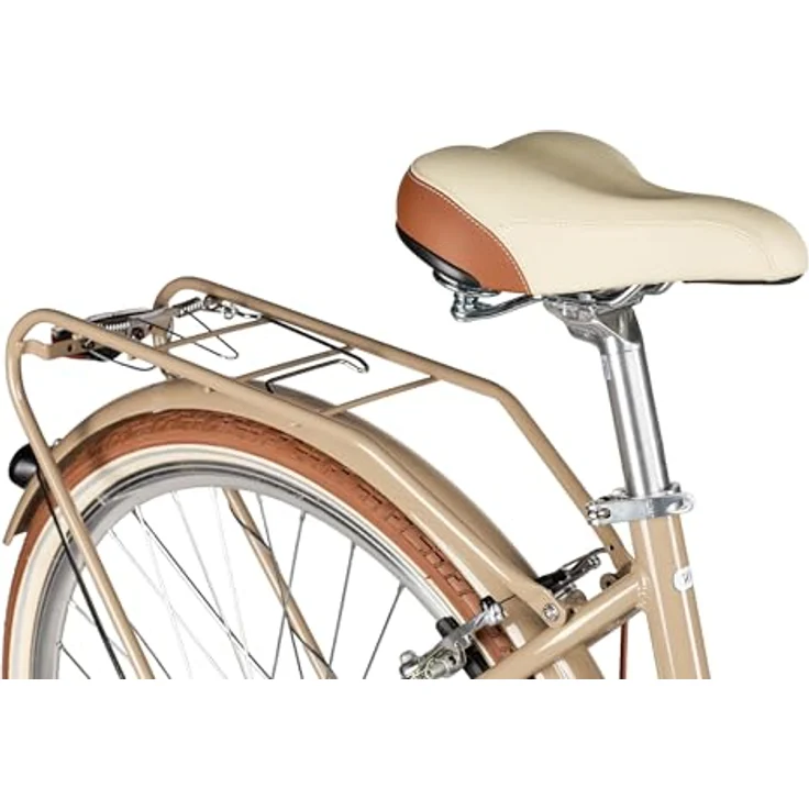 MAXIM La Vita 28 Zoll Citybike, beige, mit Shimano Tourney 7-Gangschaltung und V-Brake Bremsen – Bild 8