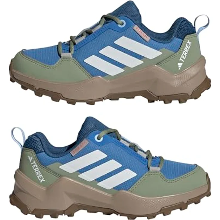 adidas Terrex AX4r, Wanderschuhe für Kinder, blau-weiß, wasserdicht, griffige Traxion Außensohle, dämpfende EVA-Zwischensohle – Bild 6