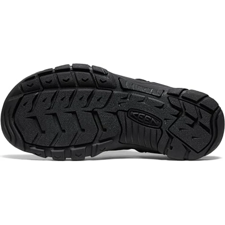 KEEN Newport H2 Herren Wandersandalen, Gummi-Laufsohle mit multidirektionalem Stollenmuster, Black/Steel Grey, Größe 40.5 – Bild 5