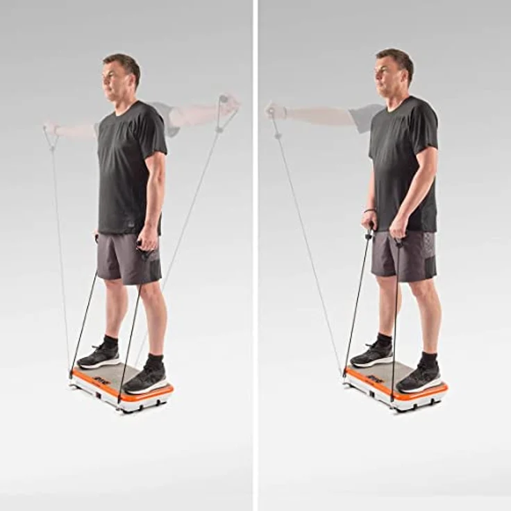 Vibro Shaper – Fitness Vibrationsplatte unterstützt bei Muskelaufbau und Fettverbrennung – Vibrationstrainer für alle Muskelgruppen – Bild 4