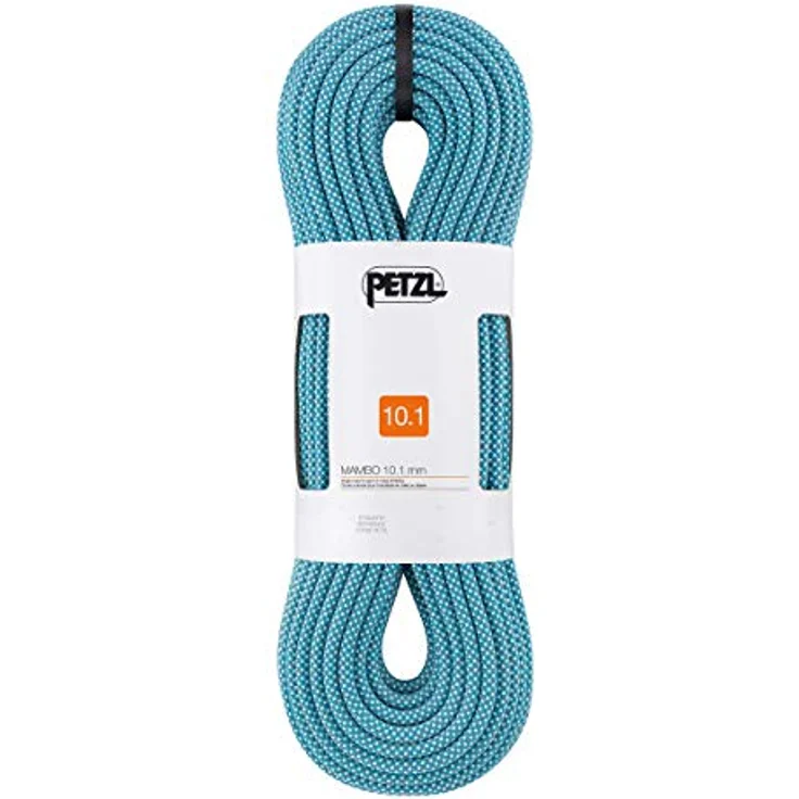 PETZL Mambo Einfachseil, 10,1 mm Durchmesser, griffig, für Hallen- und Felsklettern, Türkis, 70 m, R32AC 070 – Bild 1