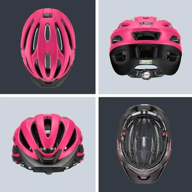 Uvex True CC, E-Bike Helm euphoria-schwarz matt mit integrierter Sonnenblende, Größe 55-58 cm, optimal belüftet – Bild 4