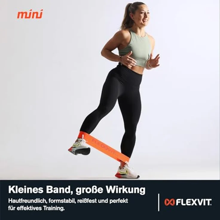 FLEXVIT Mini 10er Set core (Orange), Moderater Widerstand für Gruppentraining und Core-Stabilisation, Ideal für Anfänger und Fortgeschrittene – Bild 4