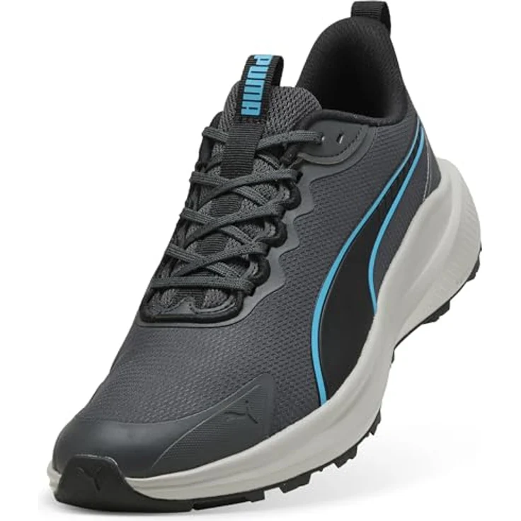 Puma Skyrocket Lite Trail, Unisex Laufschuhe (43) mit SoftFoam+ Innensohle, blau, recycelte Materialien – Bild 6