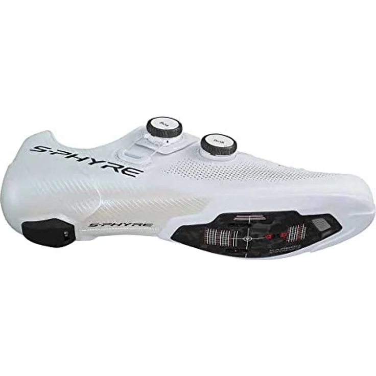 SHIMANO RC903 Rennradschuhe SPD-SL, Leistungsstarker Rennschuh mit optimaler Kraftübertragung, Größe 41 breit, Weiß – Bild 3