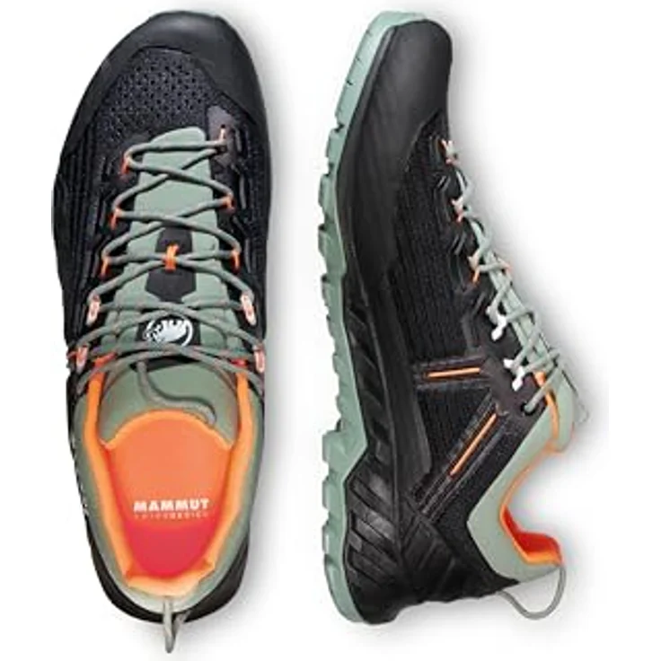 Mammut Alnasca Knit III Low, Herren Wanderschuhe mit Vibram Megagrip Außensohle, Schwarz, Größe 43.5 – Bild 5
