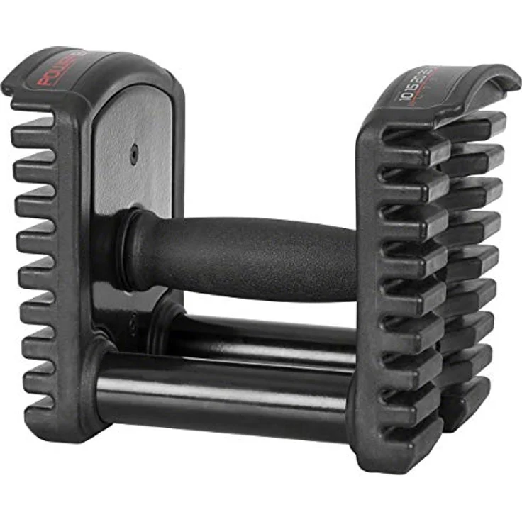Sport-Tec Power Block Hantel 50, 4,5-23 kg, Paar - Platzsparendes Hantelset für das Homegym, schwarz - Preisvergleich – Bild 5