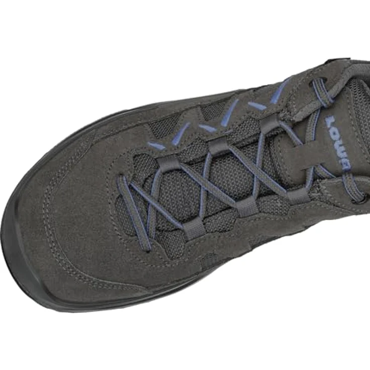 LOWA Sirkos Evo GTX Lo, Wanderschuhe aus Veloursleder und Textil, wasserdicht und atmungsaktiv, grau, Größe 44.5 – Bild 6