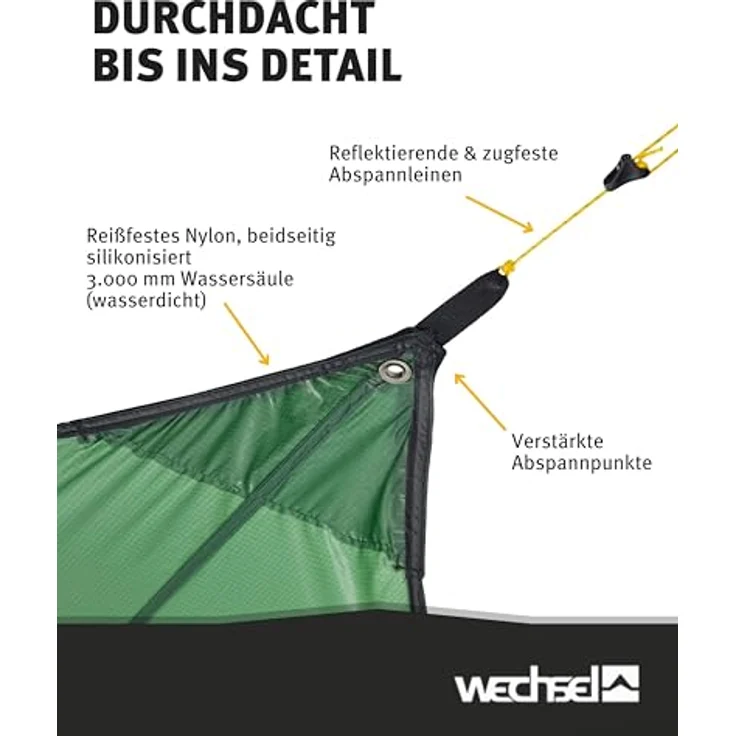 Wechsel Tarp, leichte Plane mit silikonbeschichteter Oberfläche, 0.38 kg – Bild 4