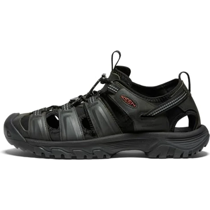 KEEN Targee III Sandale, Herren Schuhe mit EVA-Sohle und KEEN.ALL-TERRAIN Grip, schwarz, Größe 43 – Bild 3
