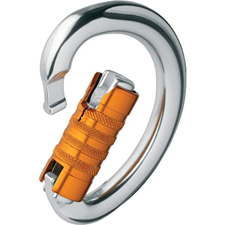 Petzl Omni Screw-Lock Karabiner Grau, Aluminium, automatisches Verriegelungssystem mit 3-Wege-Öffnung – Bild 2