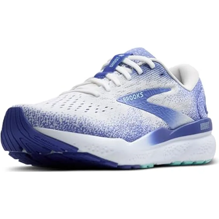 Brooks Ghost 16, Laufschuhe mit softer Dämpfung und verbessertem Obermaterial, Blau, Gr. 38