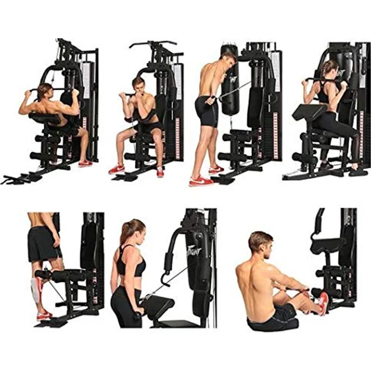 Dione HG3 Fitnessstation Multi-Gym Krafstation - 45 kg Gewichte - Erweiterbar auf 100 kg - Homegym – Bild 5