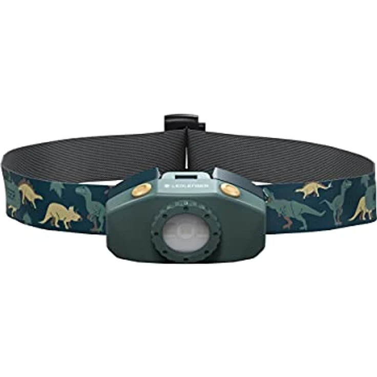 Ledlenser KIDLED2 LED-Stirnlampe für Kinder | energiesparende Stirnlampe Led Mädchen mit Batterien | Kinderstirnlampe für Jungs | Weiß-, Rot-, Blaulicht | Mini Kopflampe mit Clip | grün – Bild 2