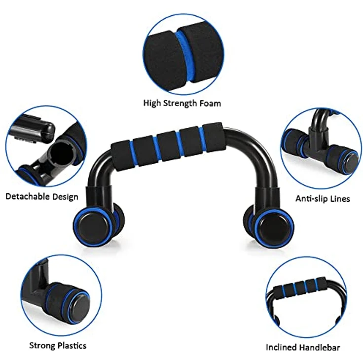 TOMSHOO Bauchroller AB Roller Bauchtrainer Fitnessset für Bauchtraining zu Hause und in Fitnesstudios mit Kniematte Bauchmuskeltraining und Muskelaufbau für Anfänger und Fort­ge­schrit­Tene – Bild 4