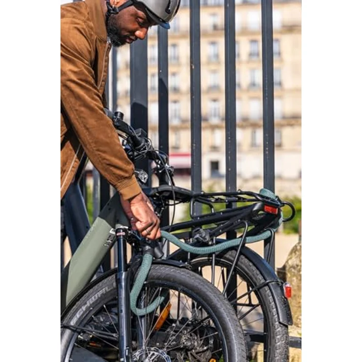 Abus Infinity Loop 1806, Veloschloss mit Double-Loop-Funktion, 110/140 cm, hochflexible IvyTex-Ummantelung – Bild 2