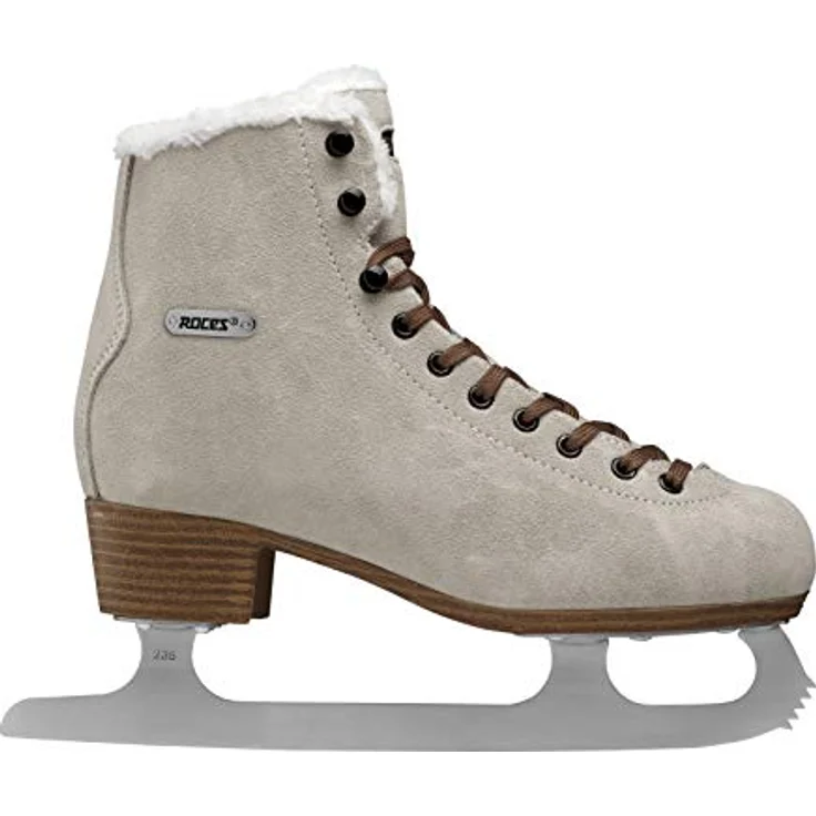Roces Overdel Eco-til Freizeit Schlittschuh, suedebrown, Damen, anatomisch gepolstert, Wärmeisolierung, klassische Schnürung, Größe 38 EU – Bild 2
