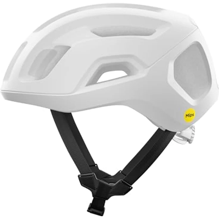 POC Ventral Air MIPS Rennradhelm, Matt Weiß, Größe L, leichte Unibody-Konstruktion, optimale Belüftung, MIPS-Technologie für zusätzlichen Schutz – Bild 1