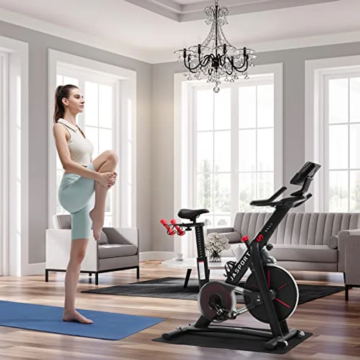 JASPORT Smart Indoor Speedbike S3 | leise Heimtrainer | Magnetbremssystem und kraftvoller Riemen | App mit Video on Demand Trainingskursen | Kinomap & Zwift kompatibel | inkl. Pulsgurt – Bild 2