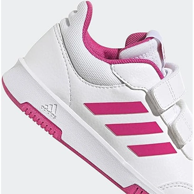 adidas Tensaur Hook And Loop Laufschuhe, Unisex, mit Non Marking Gummisohle, Größe 33, Weiß, recyclingfähiges Obermaterial – Bild 7