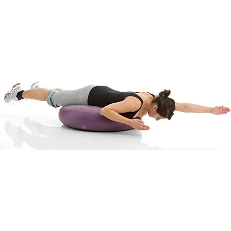 Togu Dynair Extreme Balancekissen, Flieder, 80 cm, Meditationskissen, Sitzkissen, Luftkissen, Balance-Kissen für Core, Kooprdination, Rücken-, Bauch-, und Fitnesstraining, Prävention – Bild 4