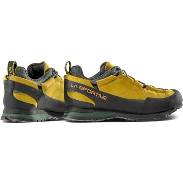 La Sportiva Boulder X, Zustiegsschuhe mit Grippiger Sohle und Asymmetrischem Schnürsystem, savana/tiger, EU 40,5 – Bild 5