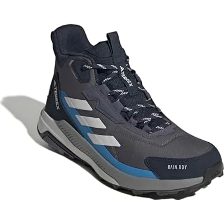 adidas Terrex Anylander Mid Rain.Rdy Wanderschuhe für Herren, wetterfest, grau-blau – Bild 5