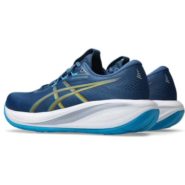 Asics Gel-Cumulus 28, Laufschuhe für Herren mit GEL-Dämpfung, FluidRide-Zwischensohle, Dunkelblau, Größe 44 – Bild 5