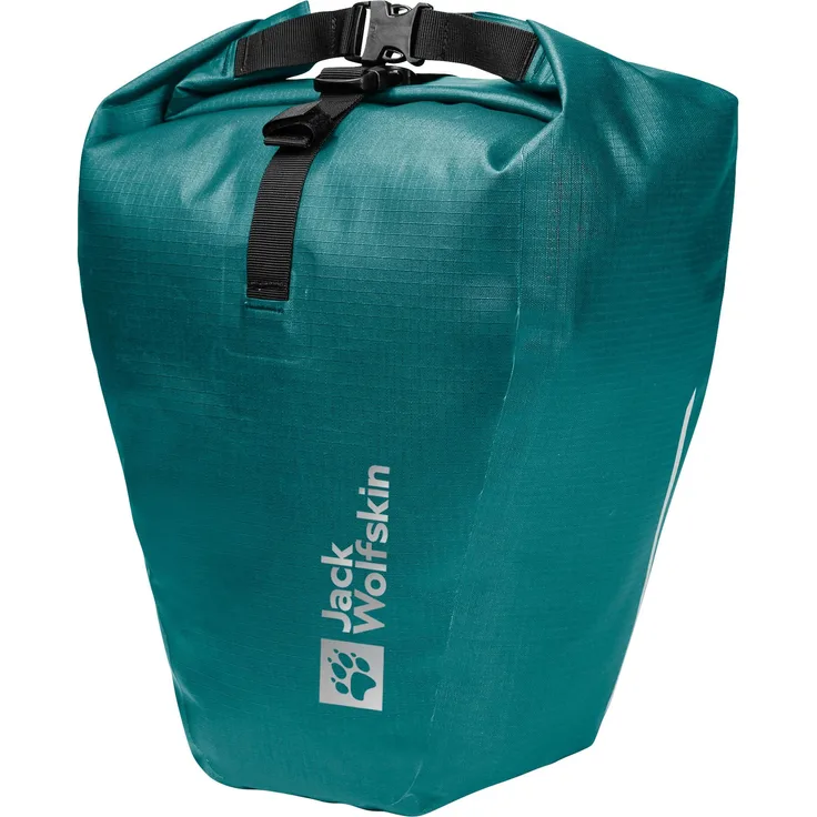 Jack Wolfskin Velotasche, 20 l Gepäckträgertasche aus wasserdichtem Polyamid mit abnehmbaren Umhängeriemen und Tragegriff
