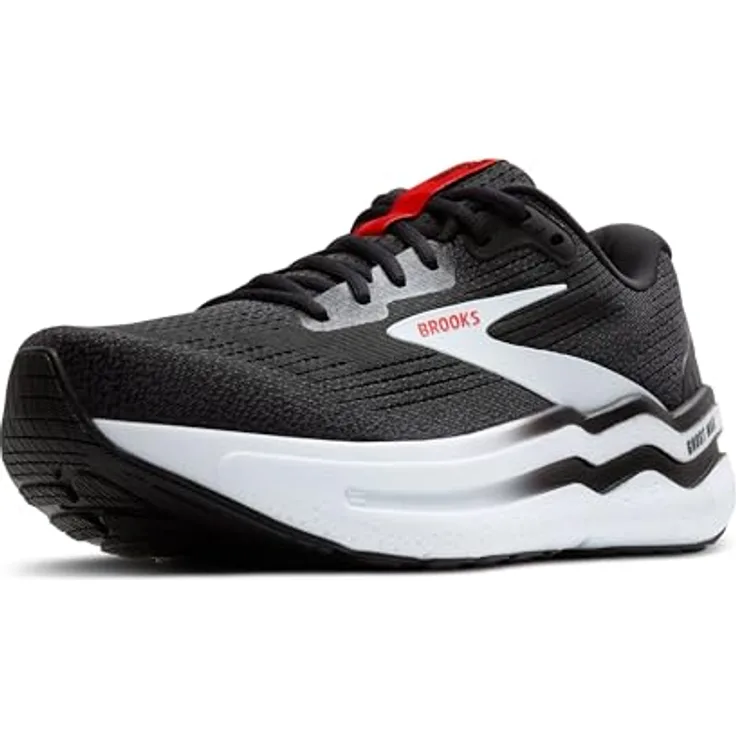 Brooks Running Ghost Max 2, Herren Laufschuhe mit weicher Dämpfung und breiter Sohle, Schwarz (42.5)