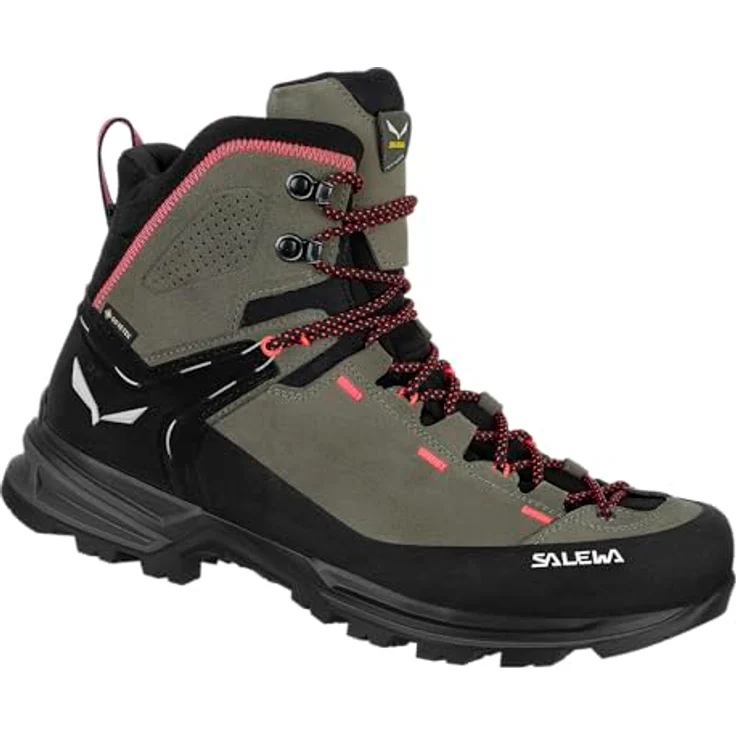 Salewa Mountain Trainer 2 Mid Gore-Tex, Damen Wanderschuhe mit 360°-Gummirand, wasserdicht, Größe 40.5, Grau – Bild 1