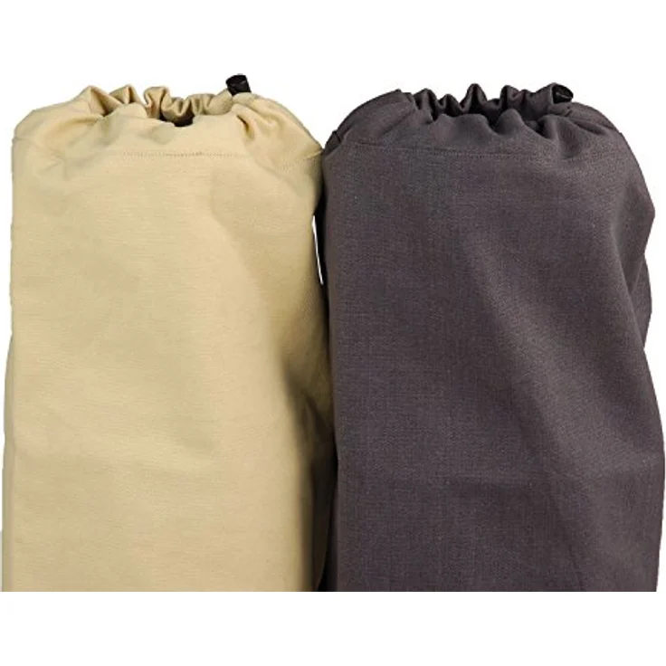 Yogatasche CANVAS Bag, große Yogamattentasche aus Baumwolle, Seesack, strapazierfähig, anthrazit – Bild 3