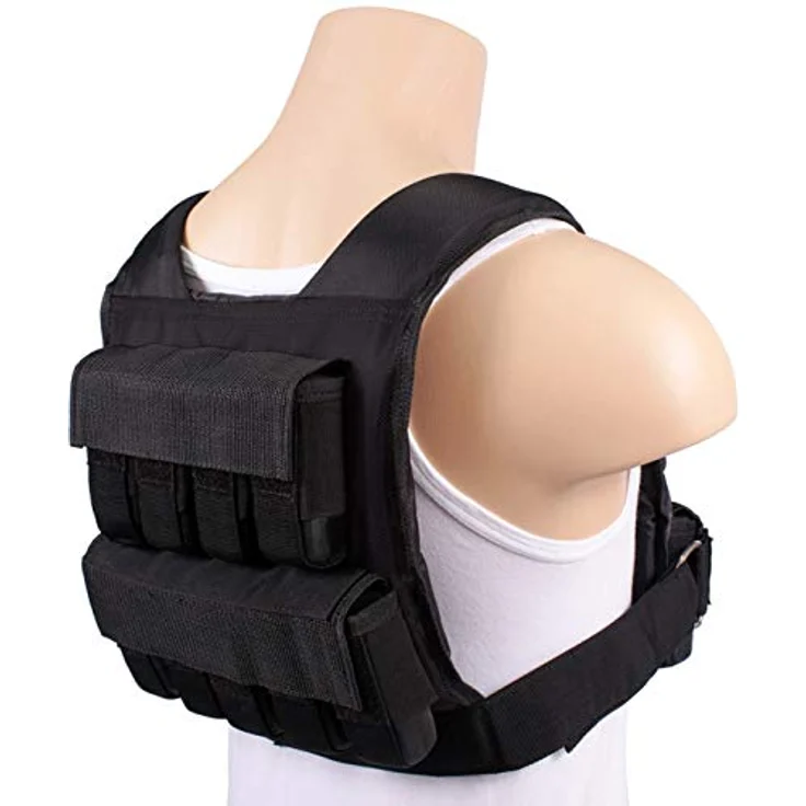 Fortex® Gewichtsweste mit herausnehmbaren Gewichten Größenwahl | Trainingsweste Fitnessweste Sportweste Weighted Vest Laufweste Fitness Weste für Klimmzüge Liegestütze Kniebeuge Laufen – Bild 3