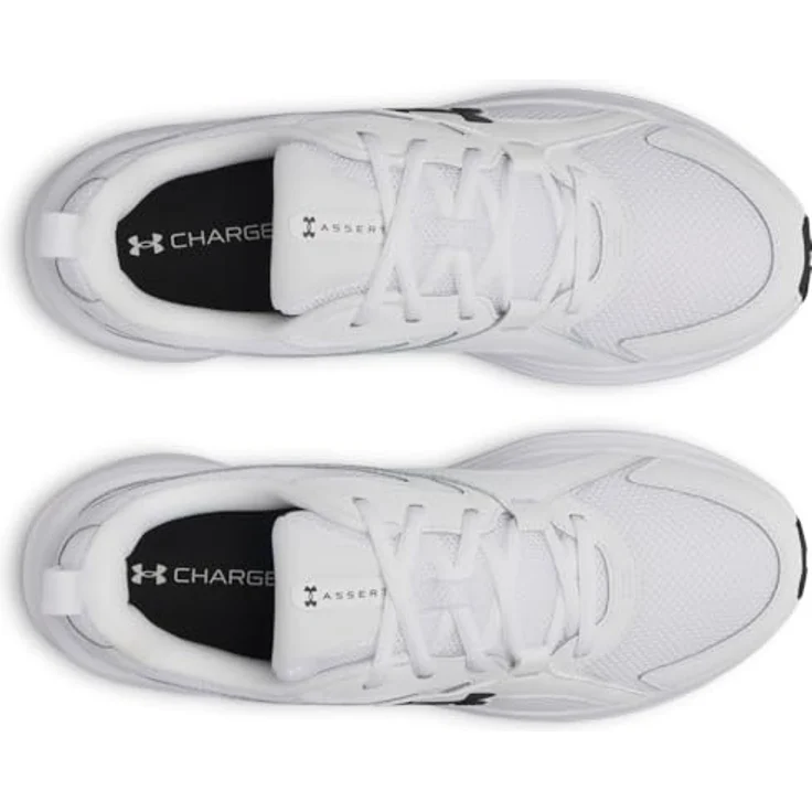 Under Armour Charged Assert 11 Herren Laufschuhe, Dämpfung und Stabilität, Weiß, Größe 48.5 EU – Bild 5