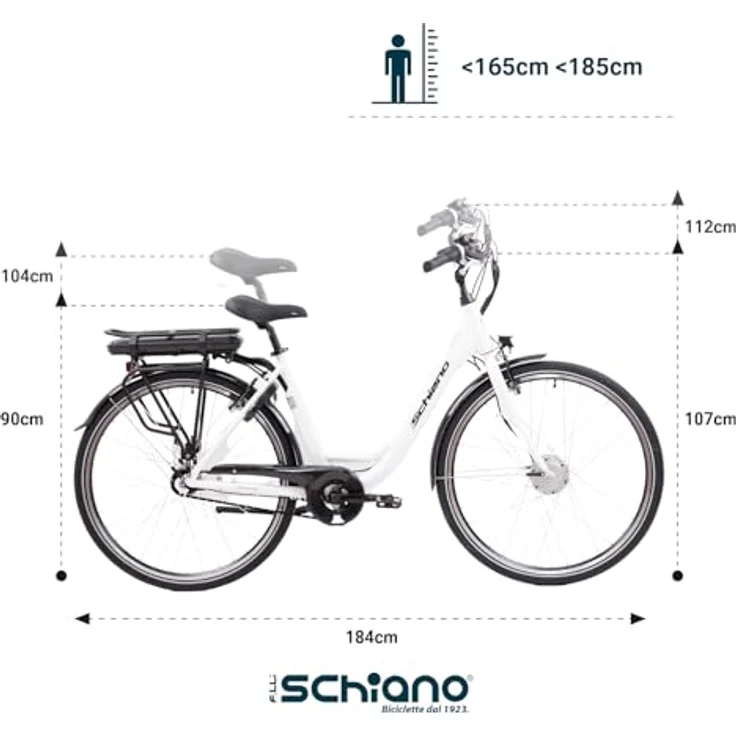 F.lli Schiano E-Moon 28 Zoll E-bike Pedelec, Elektrofahrrad für Herren / Damen bis 25 km/h, mit guter Reichweite und Nexus 7 in blau – Bild 3