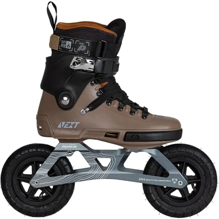 Powerslide SUV Inline Skate Next Edge 150 Brown, Off-Road Inliner mit 150mm Luftreifen und MYFIT Prime Liner, für Damen und Herren – Bild 2