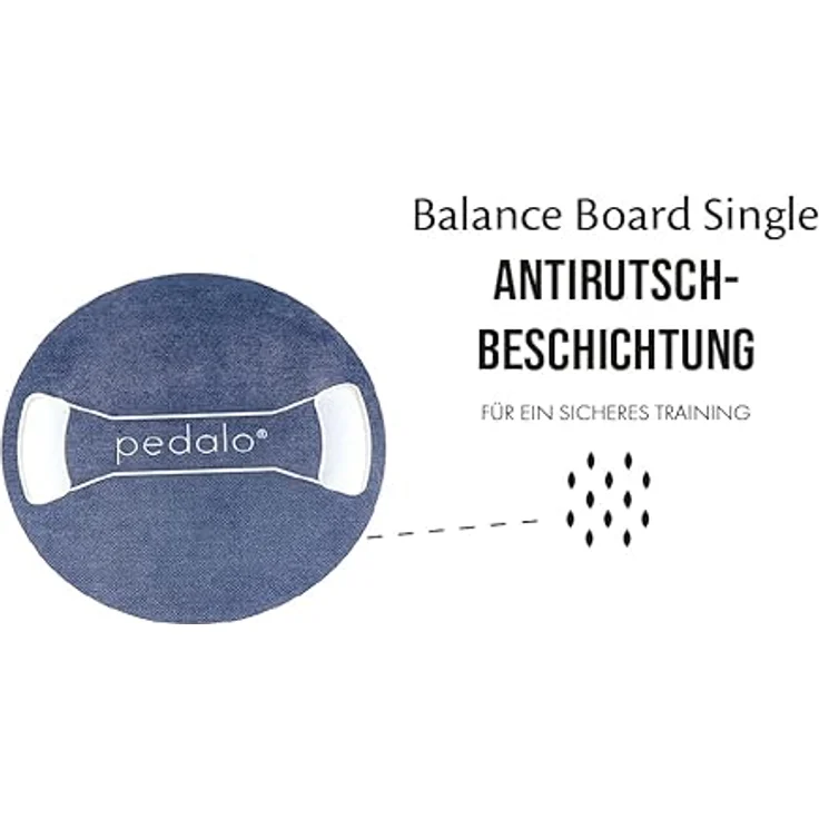 Pedalo® Balance-Board Single 380, Gleichgewichts-Trainer mit Antirutsch-Beschichtung, belastbar bis 120 kg, Made in Germany – Bild 2